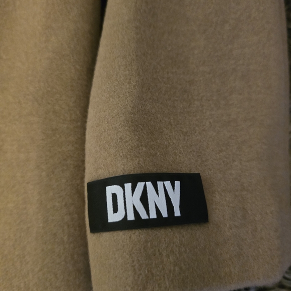 DKNY Tan Wool Coat - Picture 3 of 6